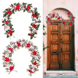 Декоративные цветы симуляция рождественская дверь украшения Дня Благодарения День Хэллоуин