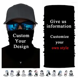 Bandanas 10pcs spersonalizowane płynne szaliki rurowe maski pałąk na głowę maski rowerowe czapki na szyję buffy na zewnątrz cieplejsze motocykl twarzy tarcza