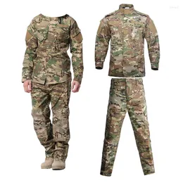 Men's Suits Tactical Military Uniform Camouflage Army Men Clothing Special Forces Soldier Training Combat Jacket Pant Male Suit