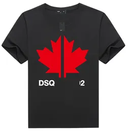 dsq2 Marke Herren-T-Shirts, neuer Sommerstil, Persönlichkeitstrend, ganz aus Baumwolle, lässiger Druck, Bügeln, kurzärmeliges DSQ-T-Shirt