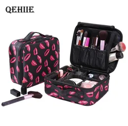 Qehiie nya mode kvinnor kosmetiska väskor reser smink smink kosmetikpåse påsar skönhet fodral för makeupartist c6315921