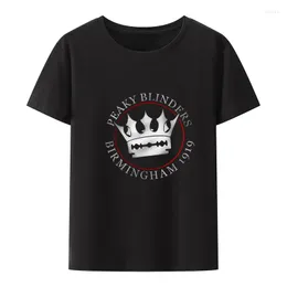Men's T Shirts Shelby Brothers Peaky Blinders Vintage Family Is Power Streetwear Men Clothing Graphic Tshirts Cool O-Neck Creative
