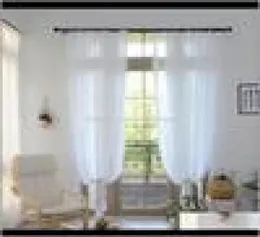 Zabiegi Tekstylia Gardencurtain skończone szyfonowe zasłony podłogowe balkon salonu wykuszowa biała gaza prosta A4029317