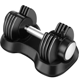 Adjustable Dumbbell Barbell 25 lbs Weight with Handle and Weight Plate for Gym and Home, Single
