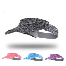 Sports pannband med logotyp sommar tom topp cap utomhus andningsbar svett absorpt cykling springa justerbara mössor visir sol golf tennis strand snapback caps bc366