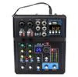 Sound Cards 192KHz Mixer Card Audio Board Console Desk System Interface USB Bluetooth 48V Power Stereo Us Plug8049530