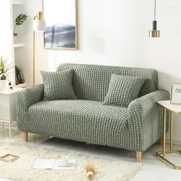 Chaves de cadeira Pluxus Fabirc elástico capa de algodão cor sólida universal para sala de estar sofá de capa de escorregamento