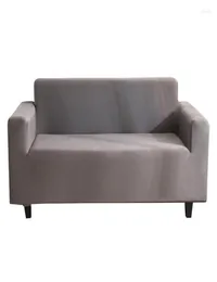 Cubiertas de silla Cover de sofá de color sólido elástico para la sala de estar Protector Couch 3 asiento muebles de tapa slip6705707