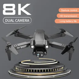 Intelligente Uav GT2 Mini Drone 4K 1080P HD Camera 24Ghz Wifi FPV Pressione dell'aria Altezza fissa RC Quadcopter pieghevole Regali Giocattoli per ragazzi 230303