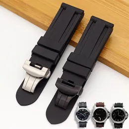 Watch Band for Panerai Pam 111 441 TPU in gomma silicone 22 24 mm Accessori per cinturini Braccialette pieghevole.