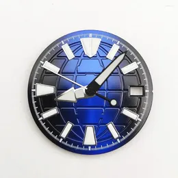 Uhrenarmbänder, 28,5 mm Durchmesser, Zifferblatt für NH35-Uhrwerk, Armbanduhr-Zubehör, Zeiger-Set, superleuchtend, C3