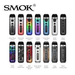 SMOK Novo 5 Kit 30W Dispositivo VAPE Sistema de POD OLED de 0,69 polegadas Bateria de 900mAh embutida com 2 ml de 0,7ohm de cartucho MTL em malha 100% original
