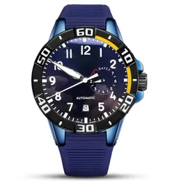 Kvalitet lyxig armbandsur Big Pilot Midnight Blue Dial Automatic Mens Watch 46mm Mechanical Wristwatches Orologio Di Lusso Designe3170