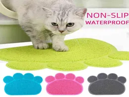 Nonslip Pet Cat Litter Mat Mat de impermeabilización Tazón de alimentación de alimentación Tazón Plaxemat Trapper Mats Accesorios de gato para suministros de alfombrillas L25497642