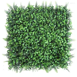 Dekorativa blommor 50x50c vägg hängande eukalyptus panel konstgjord plast växt hem shopping mall el lobby djungel dekoration falsk