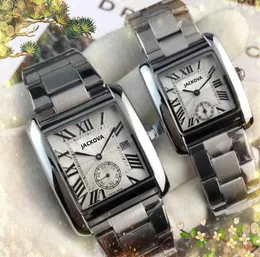 Luxury Fashion para mężczyzn Kobiety kwarcowe zegarki Wysokie kalendarz importowany kryształowy lustrzany łańcuch bransoletki hip hop lodowany kwarc Modułki ruchu zegarowy zegar