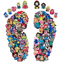 clogShoe Parts Accessories Cartoon Charms For clog Girls Cute Boys Sandals Button Wristband Bracelet Decoration Gifts