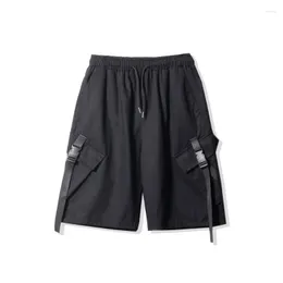 Mäns shorts Sommarmän Sweatshorts Techwear Workout Cargo Pants Knä längd Kläder Casual School Travel Beach