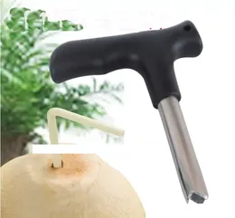 100st Coconut Opener Tap Young Driller Coco Water CocoKnife Thai Drill Hole Cut Knife Tool Cleaning Stick