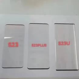 3Dカーブドエッジ接着剤焼きガラススクリーンプロテクターSamsung Galaxy S23 Plus S22 Ultra S21 S8 S9 S10 S20 Plus Note8 9 10 Not20