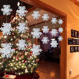 Decorações de Natal férias Férias tridimensionais de floco de neve decoração ano aula em casa Party Festy DIY Teto Supplies