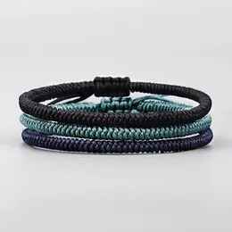 Charm Bracelets Tibetan Buddhist Love Lucky Thread & Bangles For Women Men Handmade Knots Budda Rope BraceletCharm