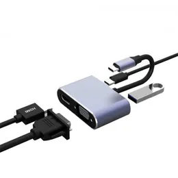 Type-CハブからHDMI VGA 4-in-one-One USB-C多目的ドッキングステーション