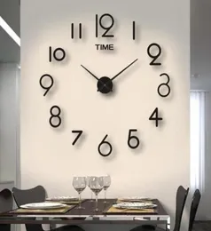 Wall Clocks 3D Large Clock Reloj De Pared DIY Quartz Watch Acrylic Mirror Stickers Horloge Murale Home Decor Modern Design5460326