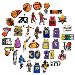 Shoe Parts Accessories Sports Basketball Charms For ClogDecoration Shoes Pins Clog Kids Adt Teens Men Boys