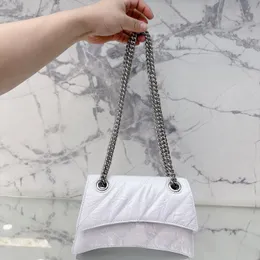 Женские сумки Дизайнерская сумка Lady Design Песочные часы Наплечные сумки Lady ChainBag Серебряная сумка с надписью Crossbag Роскошная классическая сумка Масло Воск Кожа Три цвета
