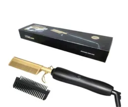 Hair Straightener Heating Comb Flat Irons Straightening Brush Straight Styler Corrugation Curling Iron Curler Comb2126543
