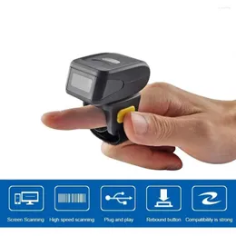 محمول اللاسلكي 1D 2D Android Mobile Barcode Scanner WiFi BT Interface Ring Type Type Reser