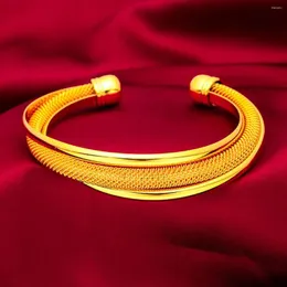 뱅글 IF LOVE 패션 여성 보석 황금 빈티지 우아한 레이디 Pulseras 디자이너 Mujer Femme