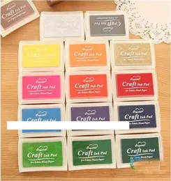 200pcs Multi Color 15 colors DIY Work Oil Gradient Stamp Set Big Craft Ink Pad Inkpad Craft Paper