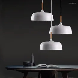 Kolye lambalar LED Işıklar/Kolye Modern Hanglamp Alüminyum Süspansiyon armatürü Ahşap Asma Ayaklar Mutfak Yemek Odası