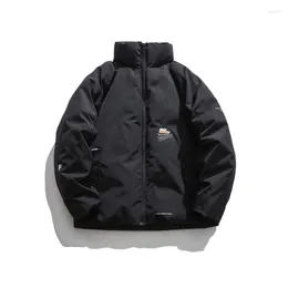Men's Down Owen Seak Men Cotton Coats Jackets High Street Clothing Winter Outwear Dust Snow Windbreaker Black Coat