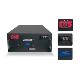 Cooli Hot Sell Smart BMS LifePo4 Energy Storage Battery 48V 100AH ​​Batterier för solsystem 10kW 20kW Litiumbatteri 48V