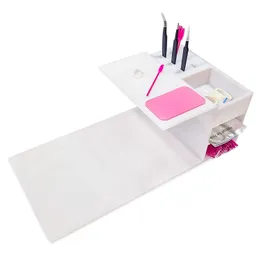 Ferramentas de maquiagem Pillow Shelf Stand para Extensão de Cílios Acepção Acrílica Tweezers Organizer Gabinet Supplies 230303
