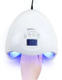 Nail Art Equipment White SUN5 Plus Lamp Lasting Brand 48W UV LED Gel Dryer Manicure Pedicure Machine Mini Portable5165774