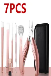Cuticle Scissors 7 in 1 Foot Care Device Professional Pedicure Tool Set Foot Dead Skin Remover File to clean toe nails stainless s7202276