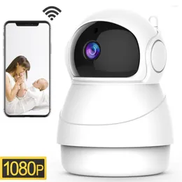 Full HD 1080p Cloud Wireless IP -камера Домашняя детская безопасность домашних животных. Ссевая сеть CCTV Wi -Fi Dulit Mic Динамик