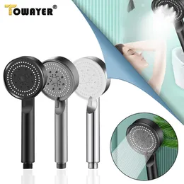 Bathroom Shower Heads 5 Mode High Pressure Shower Head Adjustable Shower Multifunction Large Water Spray Nozzle Massage Shower Bathroom Accessories J230303