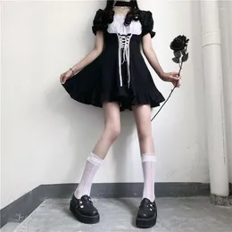 Günlük elbiseler Japon yumuşak kız kardeşi sevimli lolita elbise kadınlar Victoria gotik parti retro karanlık kızlar bandaj hizmetçisi rh916