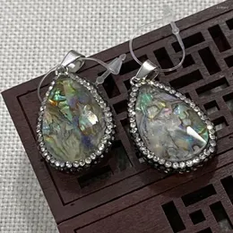 Charms Drop-shaped Abalone Shell Pendant Exquisite Mother-of-pearl For Making Jewelry DIY Necklace Accessories