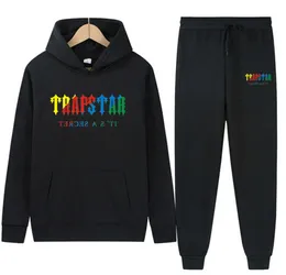 Men's Tracksuit Trapstar Brand Printed Sportswear t Shirts Classic design Warm Two Pieces Set Hoodie Sweatshirt Pants Jogging