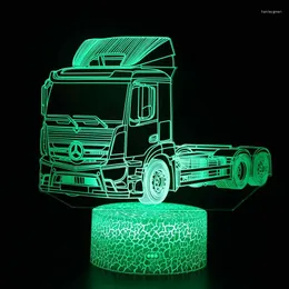 Table Lamps Remote Touch Switch White Lamp Princess Decoration Lighting Room Desktop Off-road Vehicle 3d Desk