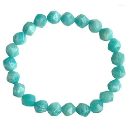 Strand Wholesale Tianhe Old Mine Bracciale in pietra naturale blu-verde Perline sfaccettate Fila a mano per gioielli da donna in cristallo regalo di moda