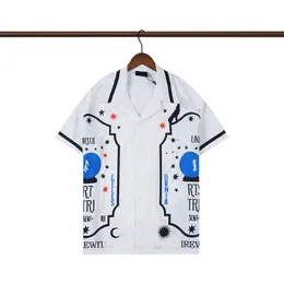Camicie casual maschile Summer Buttle Down Designer Shirt Bowling Shirt Shirt Shirt casual Silk M-3xl SS