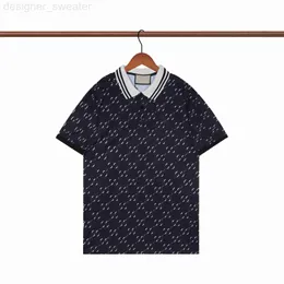Polos Polos Designer Spring Luksusowe Włochy Mężczyźni T-shirt T-shirt High Street Hafting Printing Odzież Męskie koszulka NW73