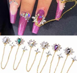 1PCS 3D Metal Nail Art Jewelry Chain 1017mm Japanesestyle Nails Decorations Crystal Manicure Zircon Diamond Charms JE314319 Y221827506